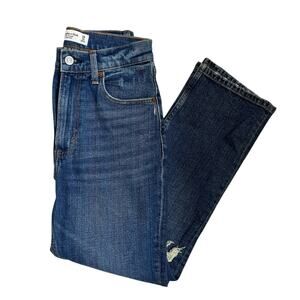 Abercrombie & Fitch AF The Ankle Straight Cropped Jeans 0 S 25